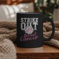 Strike Out Breast Cancer Baseball Warrior Graphic Print Coffee Mug Strike Out Breast Cancer Baseball Warrior Graphic Print Coffee Mug