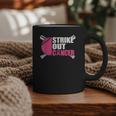 Strike Out Cancer Breast Cancer Awareness Baseball Warrior Graphic Print Coffee Mug Strike Out Cancer Breast Cancer Awareness Baseball Warrior Graphic Print Coffee Mug