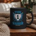 Type 1 Warrior Diabetes Awareness Baseball Enthusiasts Graphic Print Coffee Mug