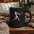 Valentines Day Baseball Batter Silhouette Heart For Men Boys Graphic Print Coffee Mug