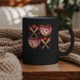 Valentines Day Drip Heart Baseball XOXO Boys Kids Men Sport Graphic Print Coffee Mug