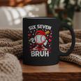 Valentines Day Six Seven Bruh 6 7 Meme Baseball Drip Boys Graphic Print Coffee Mug