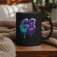 Vintage Baseball 68 Number Graphic Print Coffee Mug