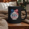Vintage Baseball Dad Patriotic USA Flag 4th Of July Fathers Graphic Print Coffee Mug Vintage Baseball Dad Patriotic USA Flag 4th Of July Fathers Graphic Print Coffee Mug