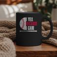 Vintage Baseball Fan I Yell Because I Care Baseball Dads Graphic Print Coffee Mug Vintage Baseball Fan I Yell Because I Care Baseball Dads Graphic Print Coffee Mug