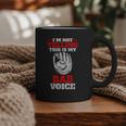 Vintage I'm Not Yelling This Is My Baseball Dad Voice Graphic Print Coffee Mug Vintage I'm Not Yelling This Is My Baseball Dad Voice Graphic Print Coffee Mug