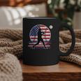 Women's Batter Patriotic American Flag Baseball Silks Graphic Print Coffee Mug Women's Batter Patriotic American Flag Baseball Silks Graphic Print Coffee Mug