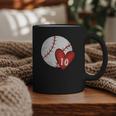 Womens Custom Baseball Mom Number 10 Heart For Mom Mommy Graphic Print Coffee Mug
