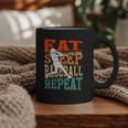 Women's Eat Sleep Baseball Repeat Vintage Player Sport Lover Retro Graphic Print Coffee Mug Women's Eat Sleep Baseball Repeat Vintage Player Sport Lover Retro Graphic Print Coffee Mug
