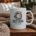 Artsy Baseball Mom Flowers Unique Game Day Ball Distressed Graphic Print Coffee Mug Artsy Baseball Mom Flowers Unique Game Day Ball Distressed Graphic Print Coffee Mug