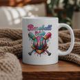 Baseball Dad Game Day Vibes Ice Cream Drip Baseball Daddy Graphic Print Coffee Mug