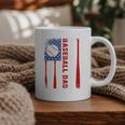 Baseball Dad USA American Flag Father's Day 4th Of July Premium Graphic Print Coffee Mug