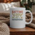 Baseball Dad Vintage Batting 1000 At Fatherhood Graphic Print Coffee Mug Baseball Dad Vintage Batting 1000 At Fatherhood Graphic Print Coffee Mug