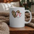Baseball Heart Leopard Heart Sport Baseball Mom Graphic Print Coffee Mug