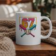 Baseball Ice Cream Drip Number 67 Player 67th Birthday Premium Tri-Blend Graphic Print Coffee Mug Baseball Ice Cream Drip Number 67 Player 67th Birthday Premium Tri-Blend Graphic Print Coffee Mug