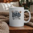 Best Dad Ever Father's Day Sports Papa Baseball Daddy Graphic Print Coffee Mug