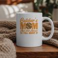 Catcher's Mom And Not Afraid Leopard Baseball Mom Graphic Print Coffee Mug Catcher's Mom And Not Afraid Leopard Baseball Mom Graphic Print Coffee Mug