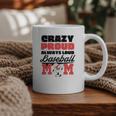 Crazy Proud Always Loud Baseball Mom Saying Premium Graphic Print Coffee Mug