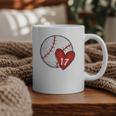 Custom Baseball Mom Number 17 Heart For Mom Mommy Premium Graphic Print Coffee Mug