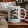 Faith Family Freedom Patriotic Christian Baseball Game Day Graphic Print Coffee Mug