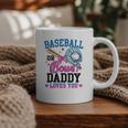 Gender Reveal Baseball Or Bows Daddy Loves You Graphic Print Coffee Mug