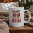 Heart Glasses Baseball Mama Baseball Mom Mother's Day Graphic Print Coffee Mug