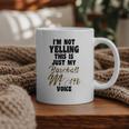 I'm Not Yelling This Is Just My Baseball Mom Voice Baseball Graphic Print Coffee Mug