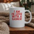 I Am In Love With A Gamer Cute Valentines Day Gamer Couple Raglan Baseball Tee Graphic Print Coffee Mug
