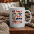 Loves Bat And His Momma Baseball Mom Graphic Print Coffee Mug Loves Bat And His Momma Baseball Mom Graphic Print Coffee Mug