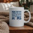 Who Needs Umpires When We Have Baseball Moms Groovy Retro Graphic Print Coffee Mug
