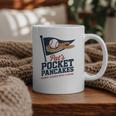 Pat's Pocket Pancakes Flag Baseball On Pancake Graphic Print Coffee Mug Pat's Pocket Pancakes Flag Baseball On Pancake Graphic Print Coffee Mug