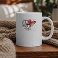 Peace Love Baseball Mom Mommy Premium Graphic Print Coffee Mug