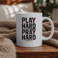 Play Hard Pray Hard Youth Boy Christian Baseball Jesus Graphic Print Coffee Mug Play Hard Pray Hard Youth Boy Christian Baseball Jesus Graphic Print Coffee Mug
