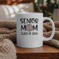 Proud Senior Baseball Mom Senior 2024 Class Leopard Game Day Graphic Print Coffee Mug