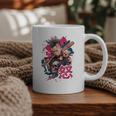 Punk Girl With Anger Kanji And Baseball Bat Graphic Print Coffee Mug Punk Girl With Anger Kanji And Baseball Bat Graphic Print Coffee Mug