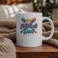 Retro Baseball Dad Dripping Ice Cream Father's Day Graphic Print Coffee Mug