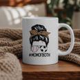 Soccer Baseball Mom Of Both Messy Bun Leopard Mother's Day Graphic Print Coffee Mug Soccer Baseball Mom Of Both Messy Bun Leopard Mother's Day Graphic Print Coffee Mug
