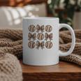 Soccer Bow Game Day Baseball Coquette Bow Women Girls Graphic Print Coffee Mug
