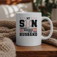 My Son Throws Harder Than Your Husband Baseball Mom Graphic Print Coffee Mug