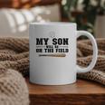 My Son Will Be On The Field Baseball Mom Graphic Print Coffee Mug My Son Will Be On The Field Baseball Mom Graphic Print Coffee Mug