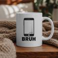 Texted First Bruh Seen Message Valentine's Day Humor Raglan Baseball Tee Graphic Print Coffee Mug