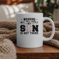 Warning Will Yell Loudly My Son Baseball Mom Graphic Print Coffee Mug Warning Will Yell Loudly My Son Baseball Mom Graphic Print Coffee Mug