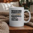 Weekend Forecast Baseball Baseball Mom Graphic Print Coffee Mug Weekend Forecast Baseball Baseball Mom Graphic Print Coffee Mug