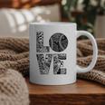 Women's Baseball Softball Baseball Mom LOVE Baseball Graphic Print Coffee Mug Women's Baseball Softball Baseball Mom LOVE Baseball Graphic Print Coffee Mug