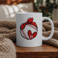 Womens Custom Baseball Mom Number 11 Heart For Mom Mommy Premium Graphic Print Coffee Mug