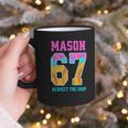 6 7 Mason Baseball Drip Graphic Print Coffee Mug