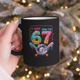 7th Birthday Boys I Was 6 Now I'm 7 Baseball Ice Cream Drip Graphic Print Coffee Mug