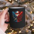 American Baseball Drip Graffiti Ball And Bat Graphic Print Coffee Mug