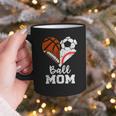 Ball Mom Heart Soccer Basketball Baseball Football Mom Graphic Print Coffee Mug