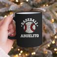 Baseball Abuelito Distressed Vintage Grandpa Game Day Graphic Print Coffee Mug